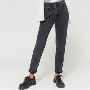 BDG “mom” jeans in washed black color
